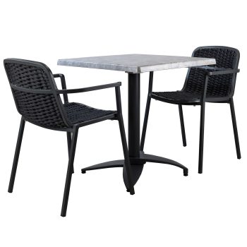 96920050 Terrasset 3 Delig Zwart Zinc 1hr