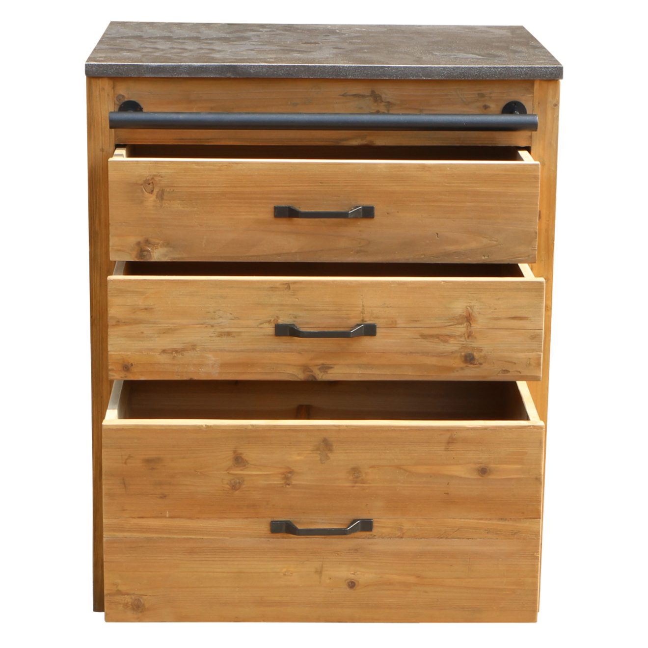 95100220 Zoliva Oudoor 3 Drawers Nature 3hr