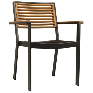 95403570 Terrasstoel York Zwart 1hr