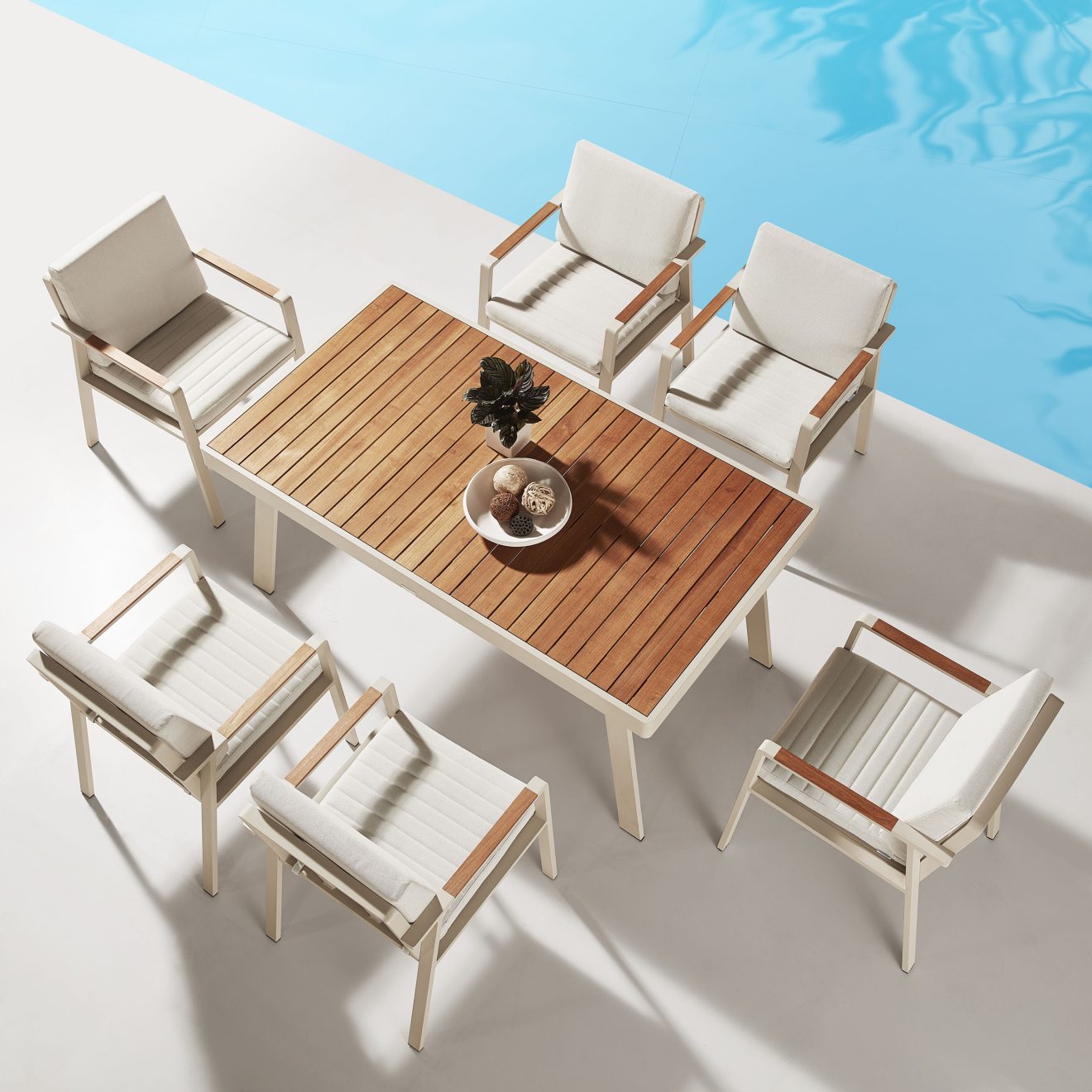 95404680 Nofi Dining Taupe 7 Delig 3hr