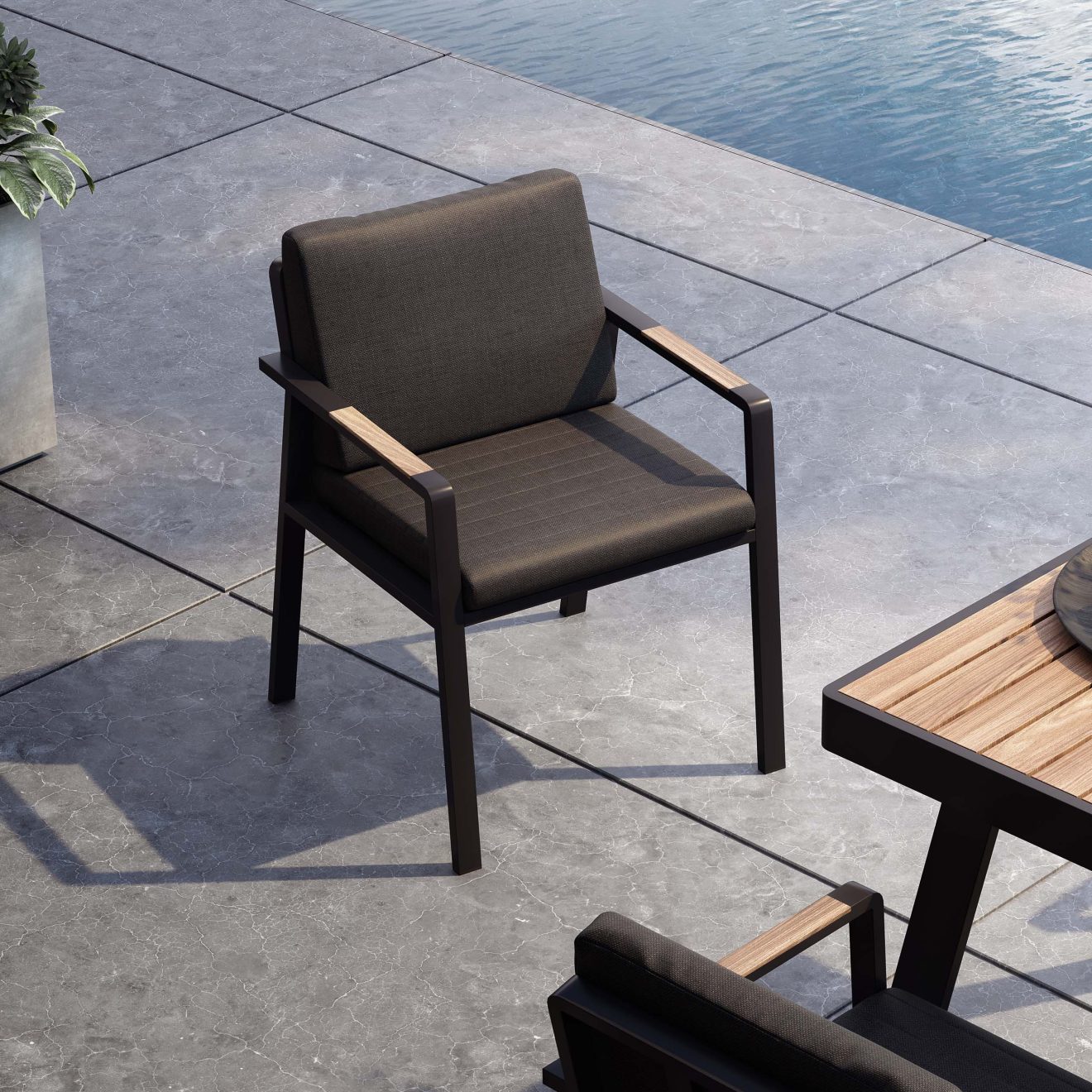 95406700 Nofi Dining Chair Black 2hr