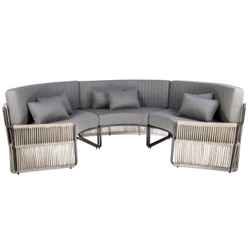 95410620 Terrasbank Roma Small Grijs 1hr