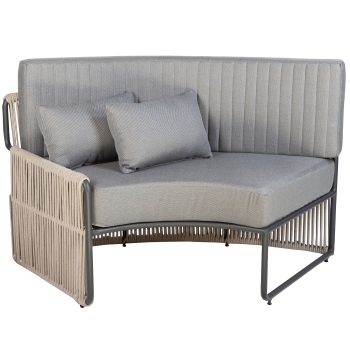 95410620 Terrasbank Roma Small Grijs 2hr