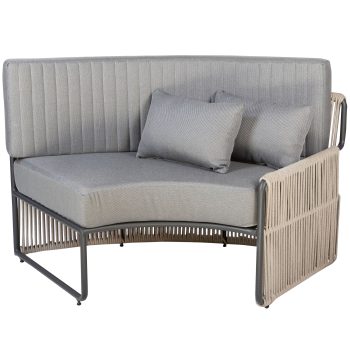 95410620 Terrasbank Roma Small Grijs 4hr