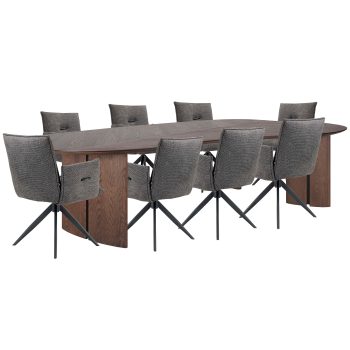 96412820 Avenue Eettafel 280cm Peggy Armstoel Antraciet 1hr