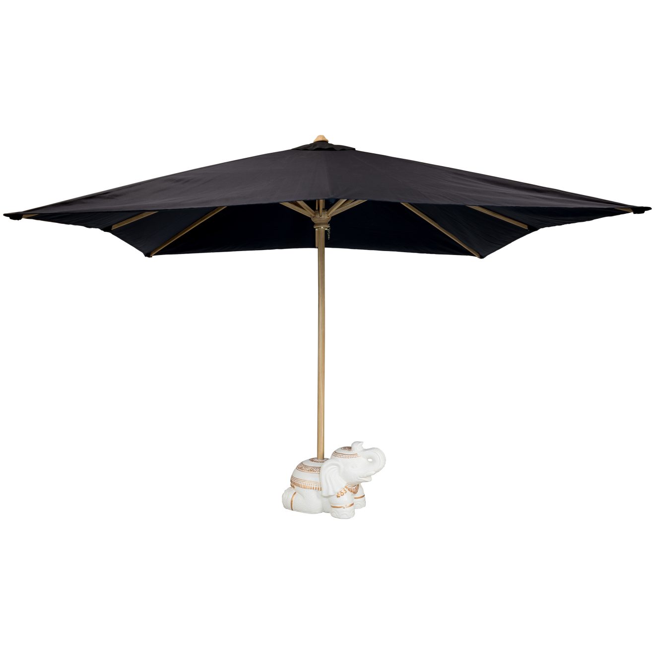 96918130 Lombok Parasol 3x3m Zwart 1hr