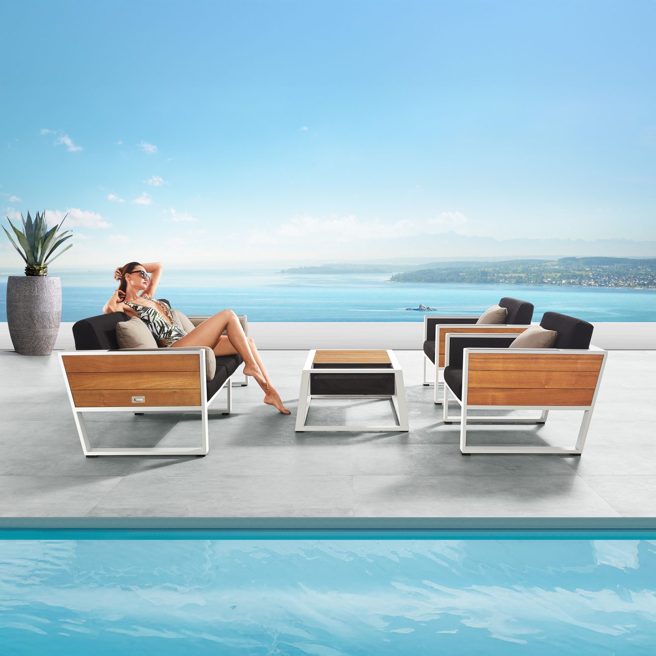 York Lounge Set (4) 95404900