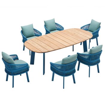 95414430 Aio Dining Blauw 7 Delig 1hr