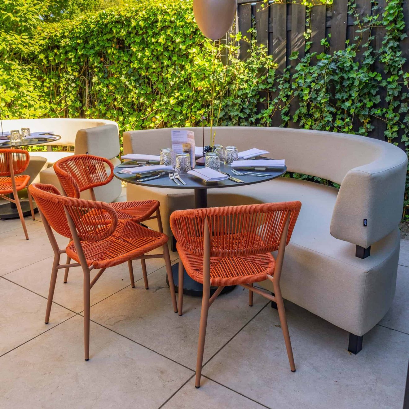 Ibiza Taupe Halfrond Sfeer