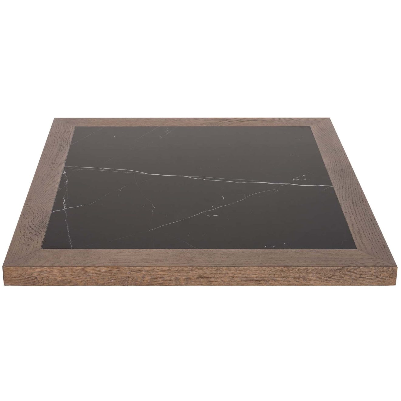 96323000 Romeo Eiken Blad 70x70cm Zwart Marmer 2hr