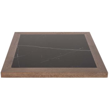 96323000 Romeo Eiken Blad 70x70cm Zwart Marmer 2hr