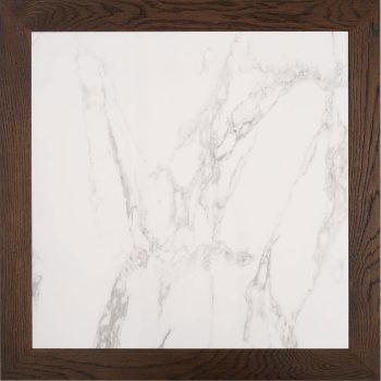 96323010 Romeo Eiken Blad 70x70cm Wit Marmer 1hr