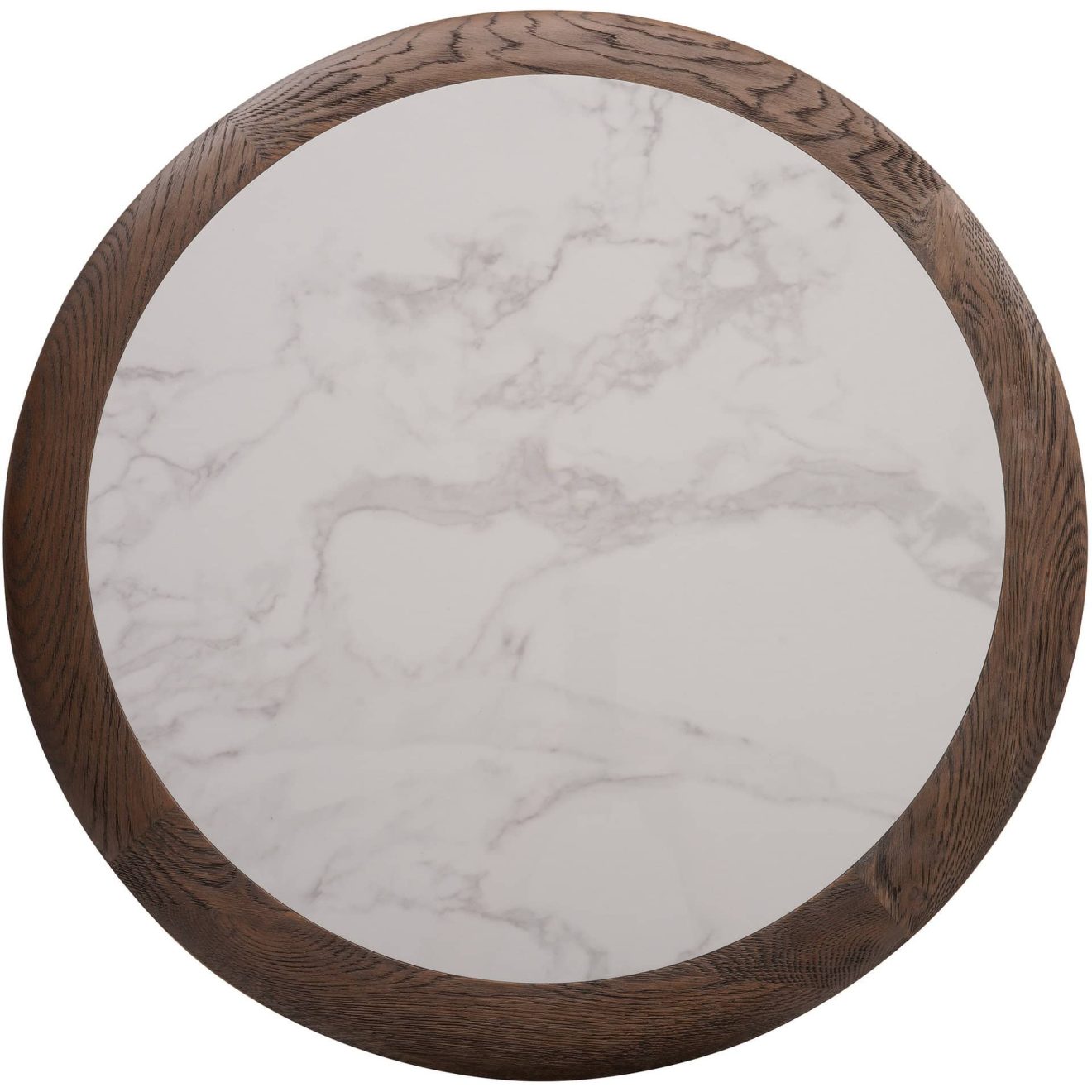 96323040 Romeo Eiken Blad ø70cm Wit Marmer 1hr