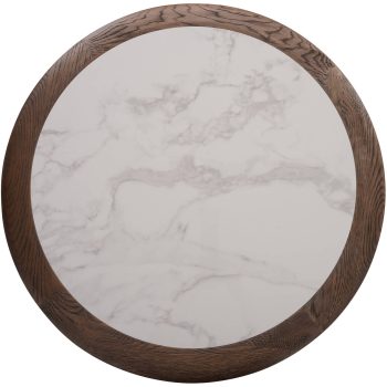 96323040 Romeo Eiken Blad ø70cm Wit Marmer 1hr