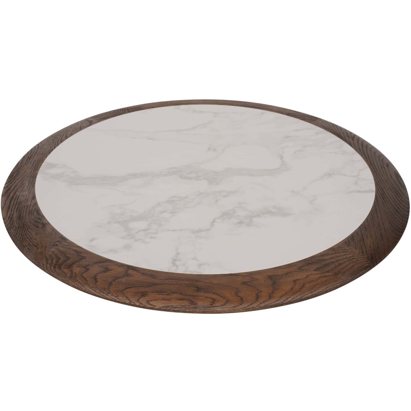 96323040 Romeo Eiken Blad ø70cm Wit Marmer 2hr