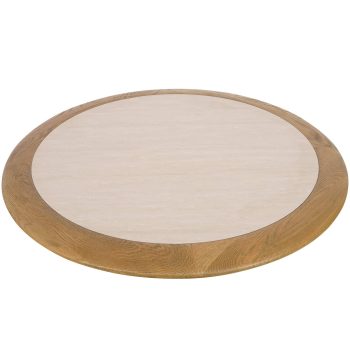 96323050 Romeo Eiken Blad ø70cm Creme Marmer 2hr
