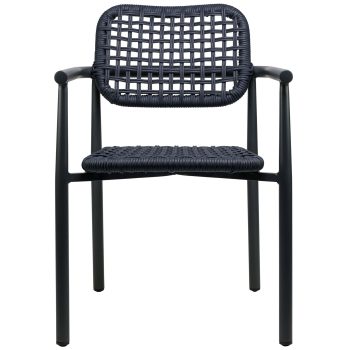 96919430 Charly Terrasstoel Charcoal Navy 2hr