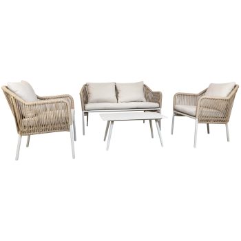 96919680 Baleric Loungeset Beige Zand 1hr