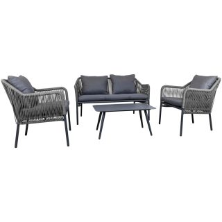 96919710 Baleric Loungeset Charcoal Grey 1hr