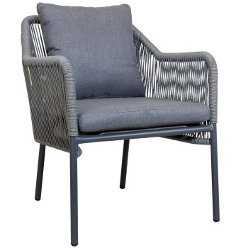 96919710 Baleric Loungeset Charcoal Grey 3hr