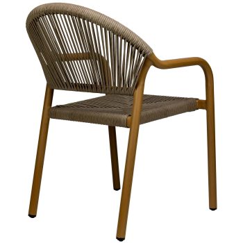 96919790 Farina Terrasstoel Taupe Naturel 4hr