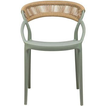 96919870 Riviera Terrasstoel Groen Naturel 2hr