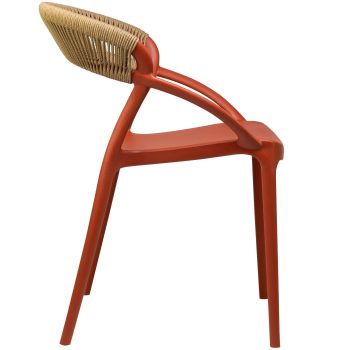 96919890 Riviera Terrasstoel Oranje Naturel 3hr