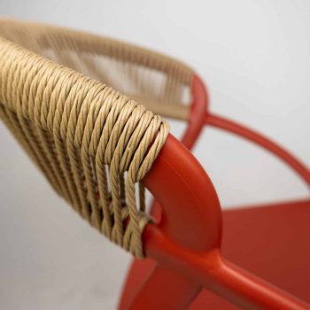 96919890 Riviera Terrasstoel Oranje Naturel 7hr