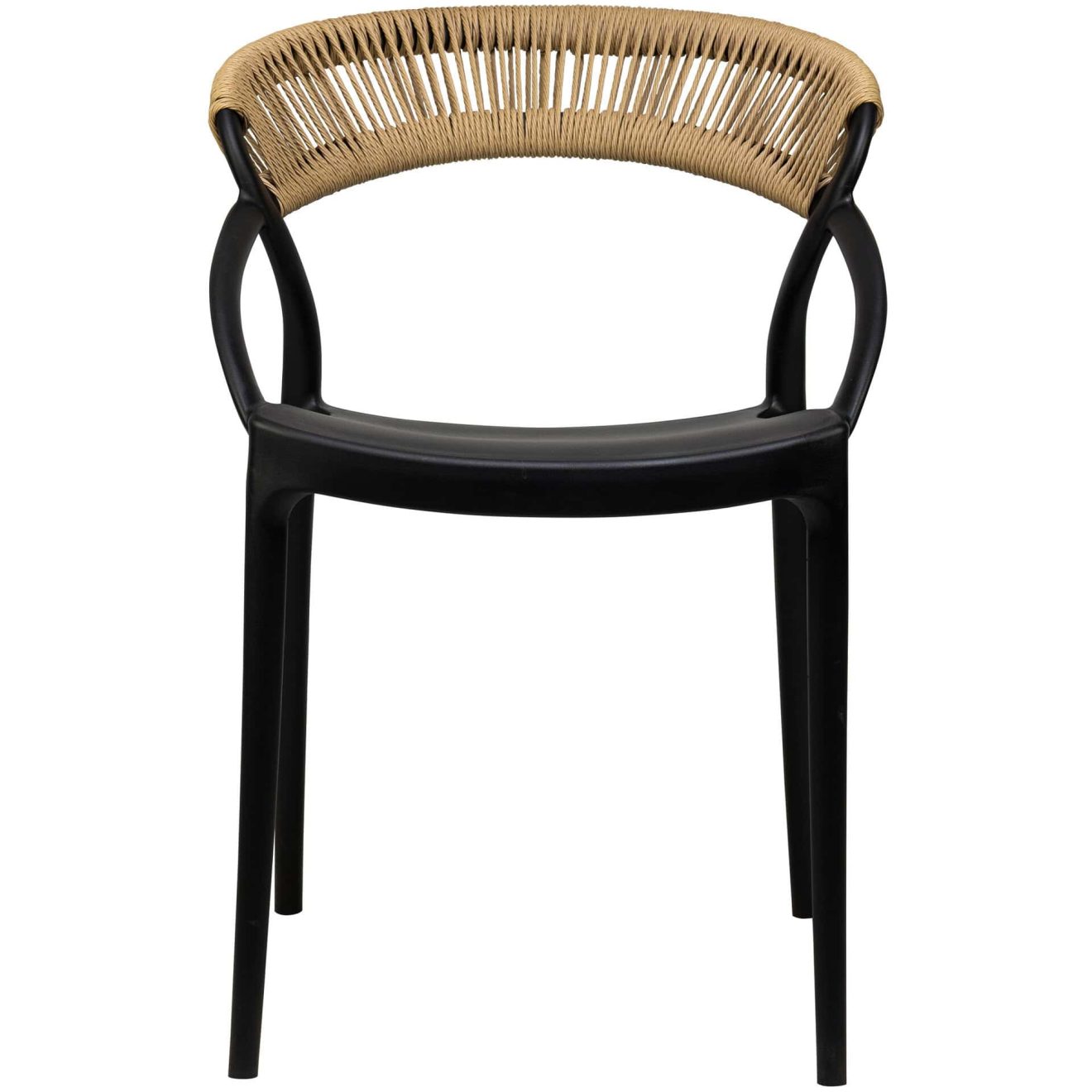 96919900 Riviera Terrasstoel Zwart Naturel 2hr