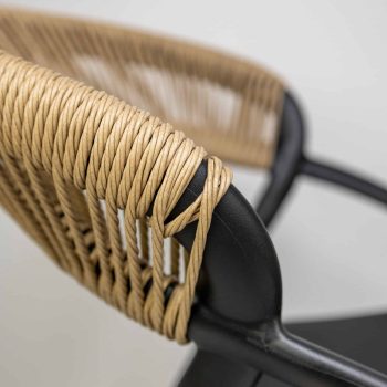 96919900 Riviera Terrasstoel Zwart Naturel 9hr