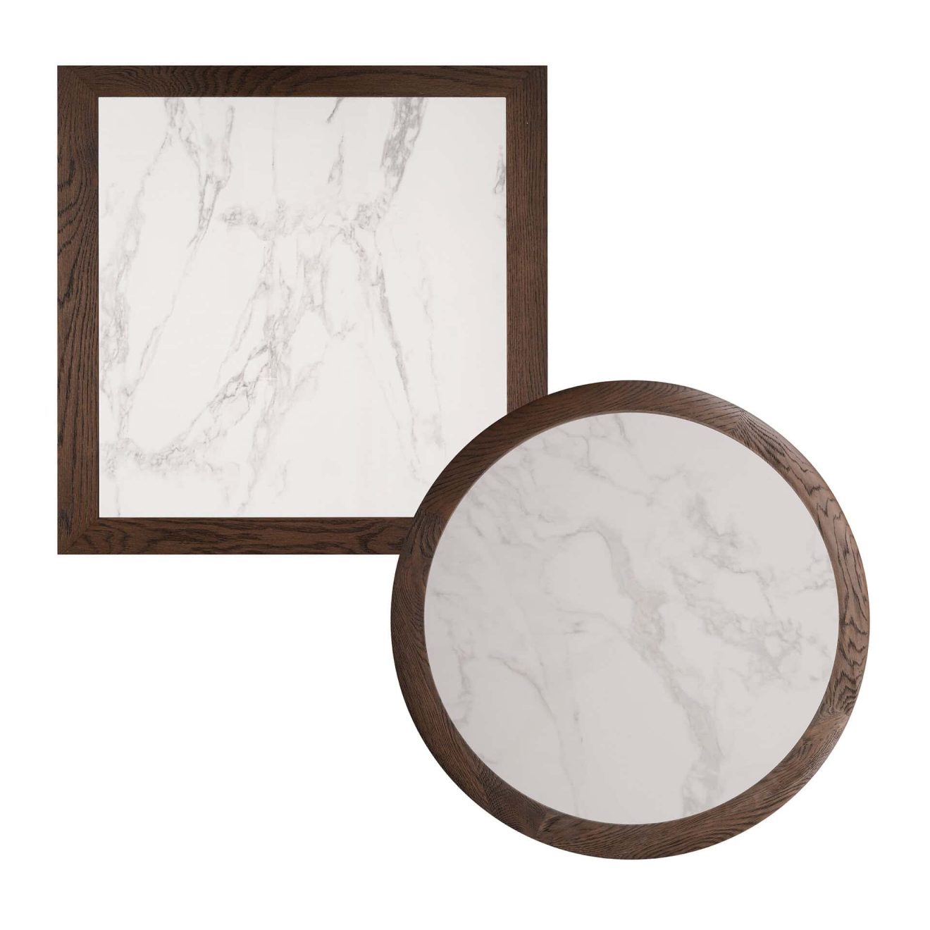 Romeo Tafelblad Eiken Marmer Wit 1ht