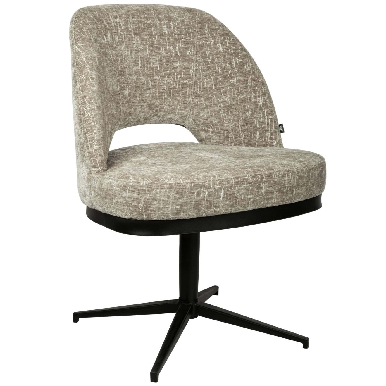 96127700 Coralie Stoel Swivel Shitake 1hr