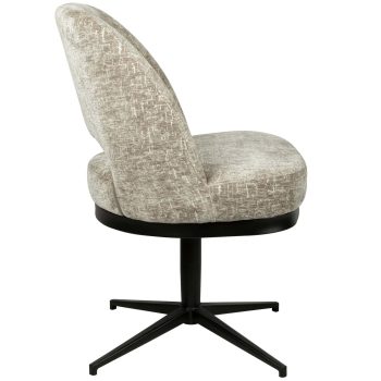 96127700 Coralie Stoel Swivel Shitake 3hr