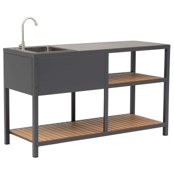 96920860 Brent Outdoor Spoeleiland Antraciet Naturel 1hr