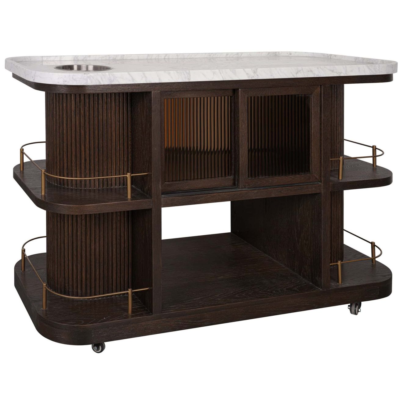 95100240 Valentino Trolley Brown Oak Epoxy Marb 1hr