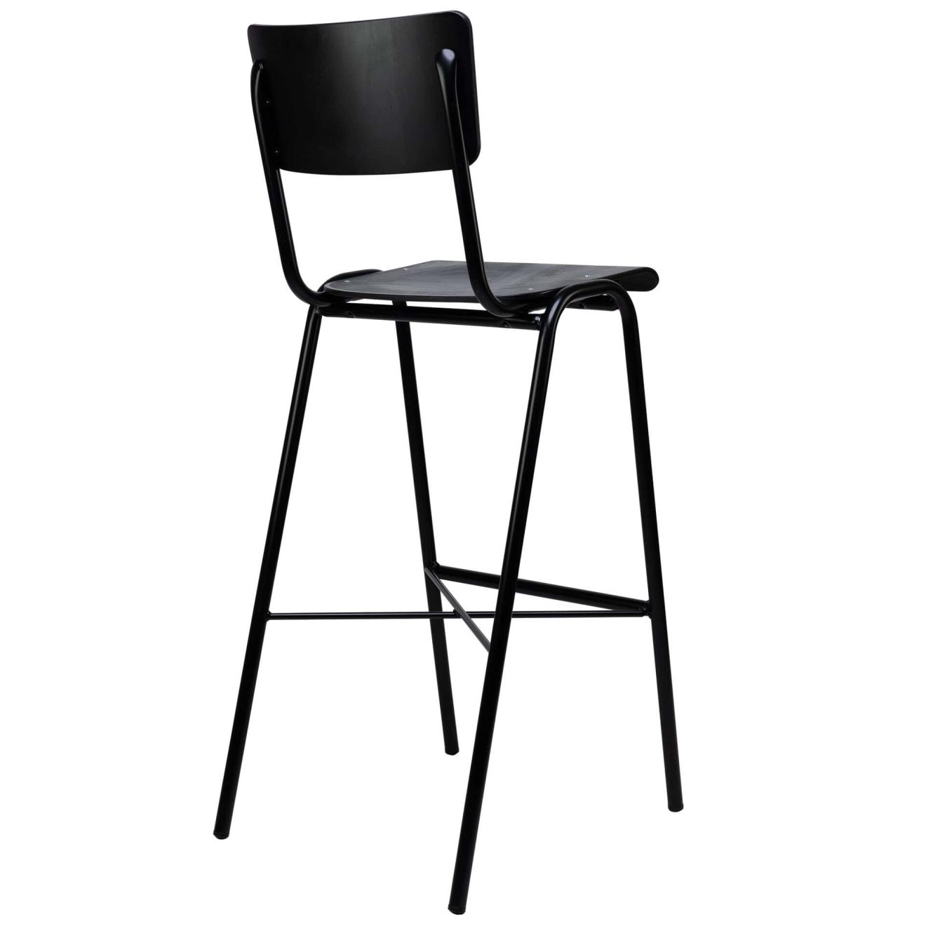 96206230 Skool Barkruk Zwart 4hr