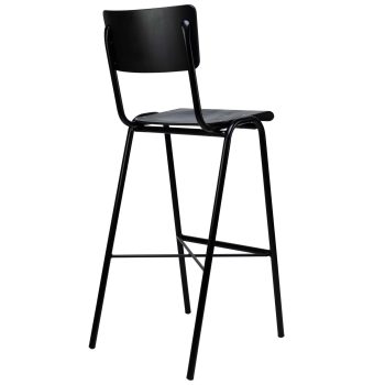 96206230 Skool Barkruk Zwart 4hr