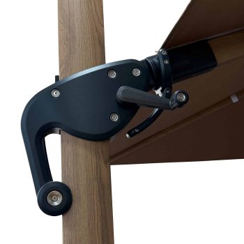 96920520 Parasol Eifel 2.0 Taupe Woodlook 4hr