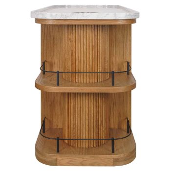 95100230 Valentino Trolley Natural Oak Epoxy Marb 3hr