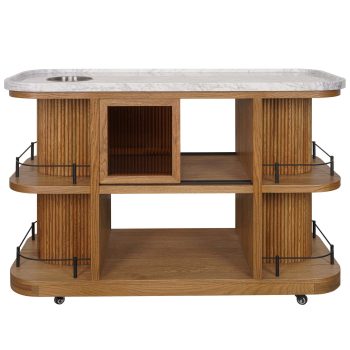 95100230 Valentino Trolley Natural Oak Epoxy Marb 4hr