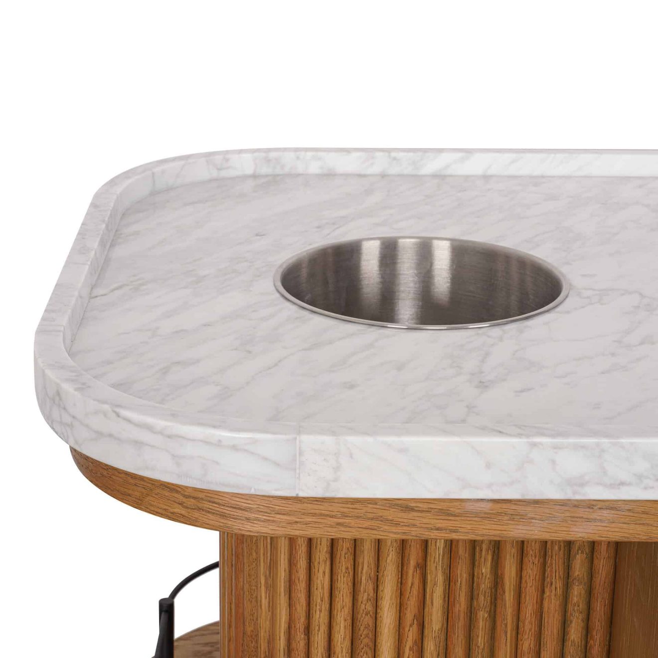 95100230 Valentino Trolley Natural Oak Epoxy Marb 6hr