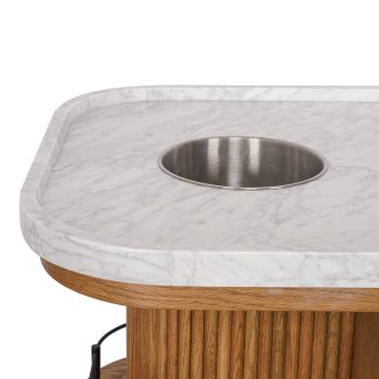 95100230 Valentino Trolley Natural Oak Epoxy Marb 6hr