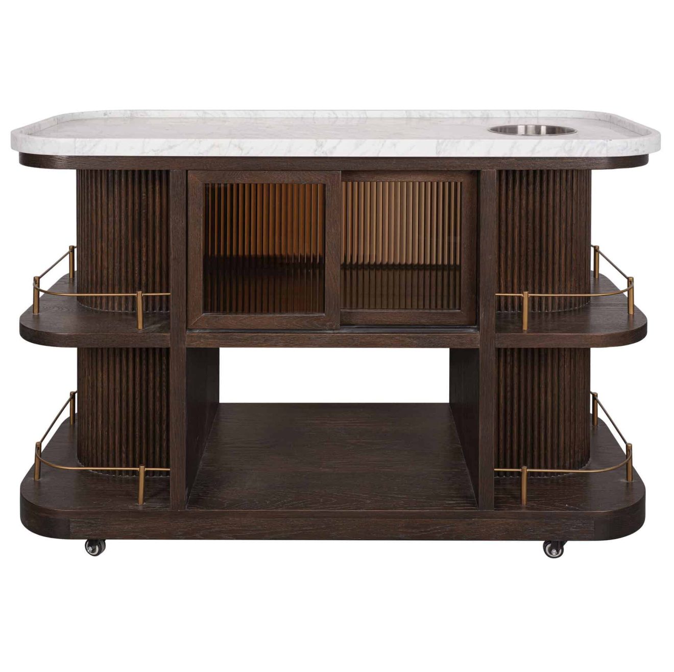 95100240 Valentino Trolley Brown Oak Epoxy Marb 5hr