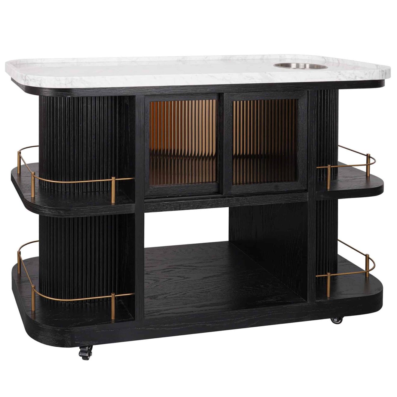 95100250 Valentino Trolley Black Oak Epoxy Marb 1hr