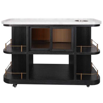 95100250 Valentino Trolley Black Oak Epoxy Marb 2hr