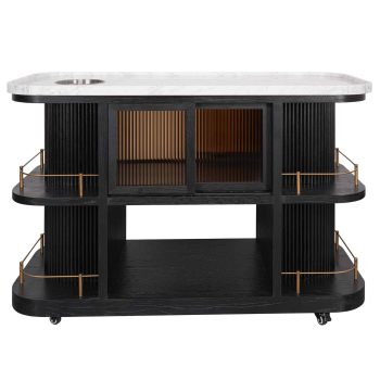 95100250 Valentino Trolley Black Oak Epoxy Marb 5hr