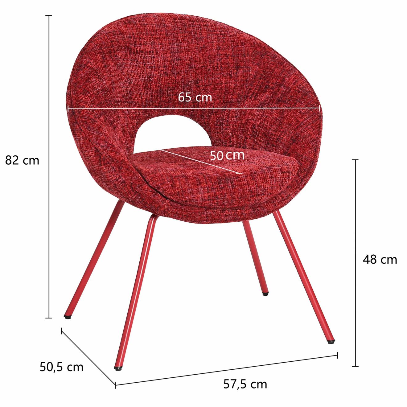 96124510 Stoel Samba Rood