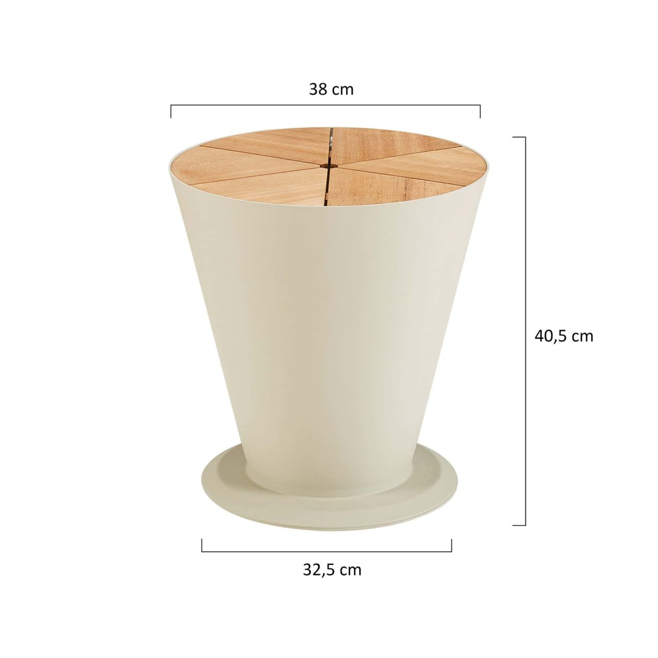 95419320 Icoo Ice Bucket Taupe Afmetingen