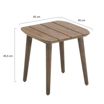 95420190 Leo Sunlounger Bruin Afmeting