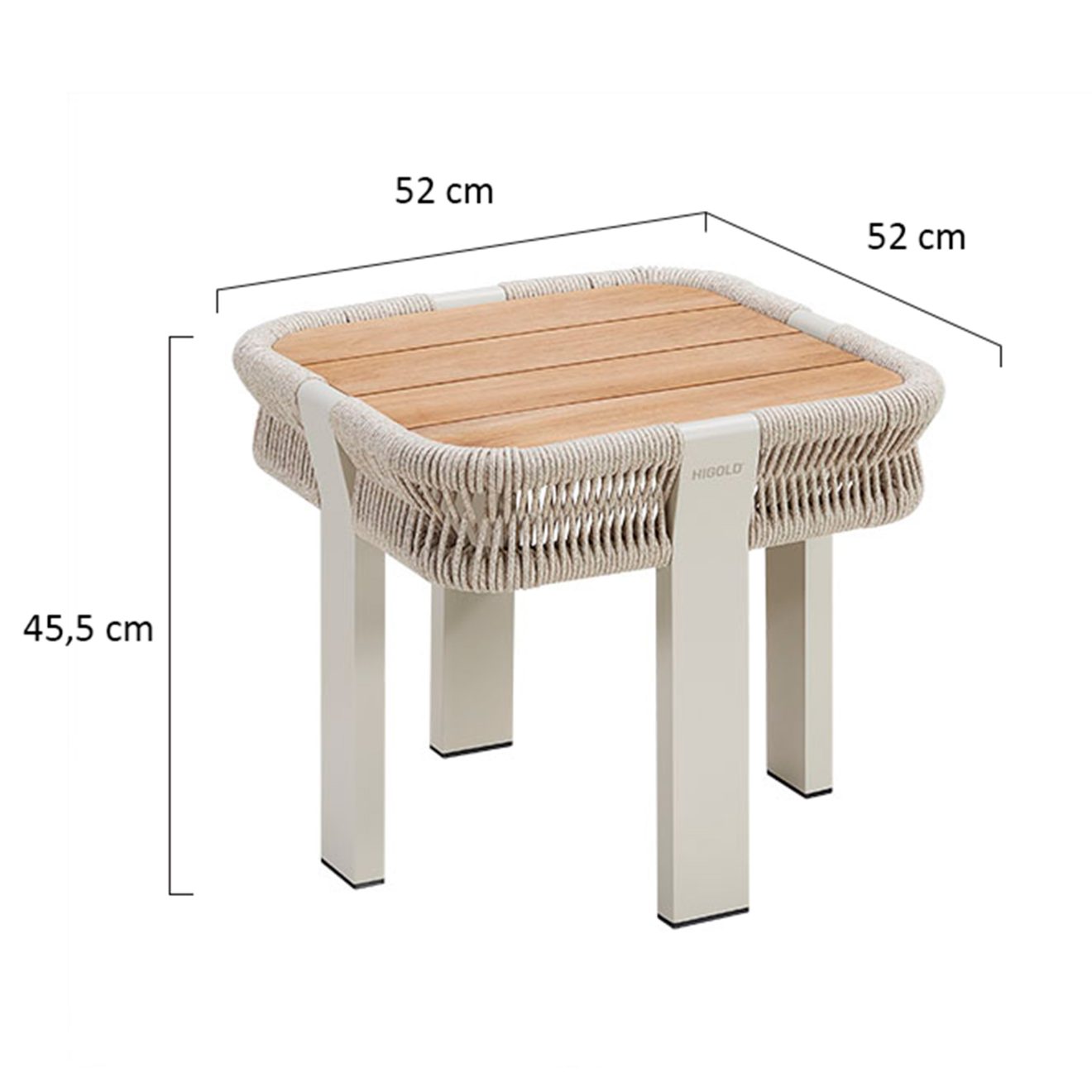 95420490 Borromeo Sunlounger Tafel Afmeting